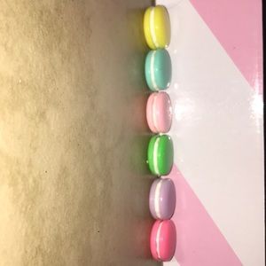 Mini macaroon charms set